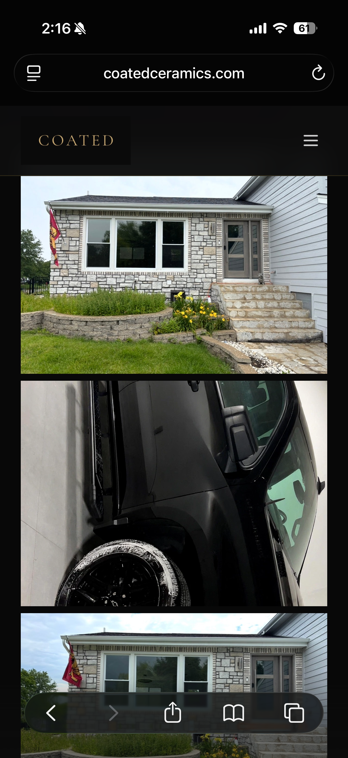 Ceramic Coating — Blue SUV — Full Exterior
